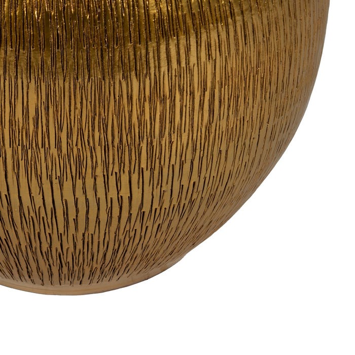 Macetero Oro Cerámica Decoración 29 X 29 X 30 Cm