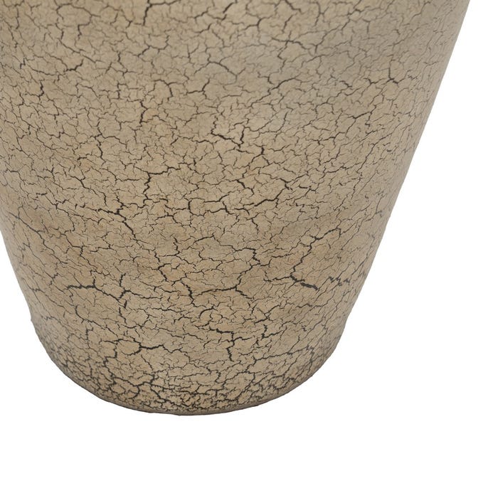 Jarrón Craquelado Cerámica Decoración 25 X 25 X 60 Cm