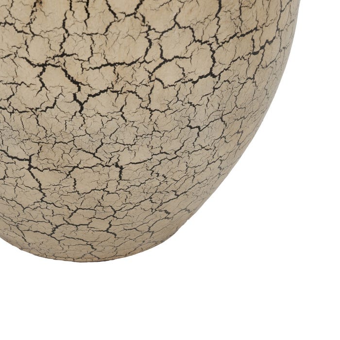 Macetero Craquelado Cerámica Decoración 30 X 30 X 28 Cm
