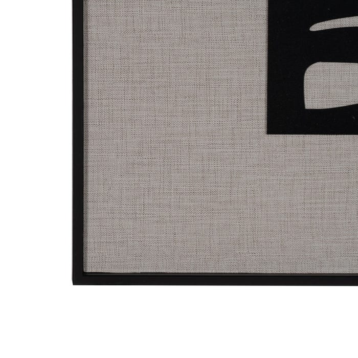 Mixed Carved &amp; Printed Wood Frame 150 X 3 X 50 Cm