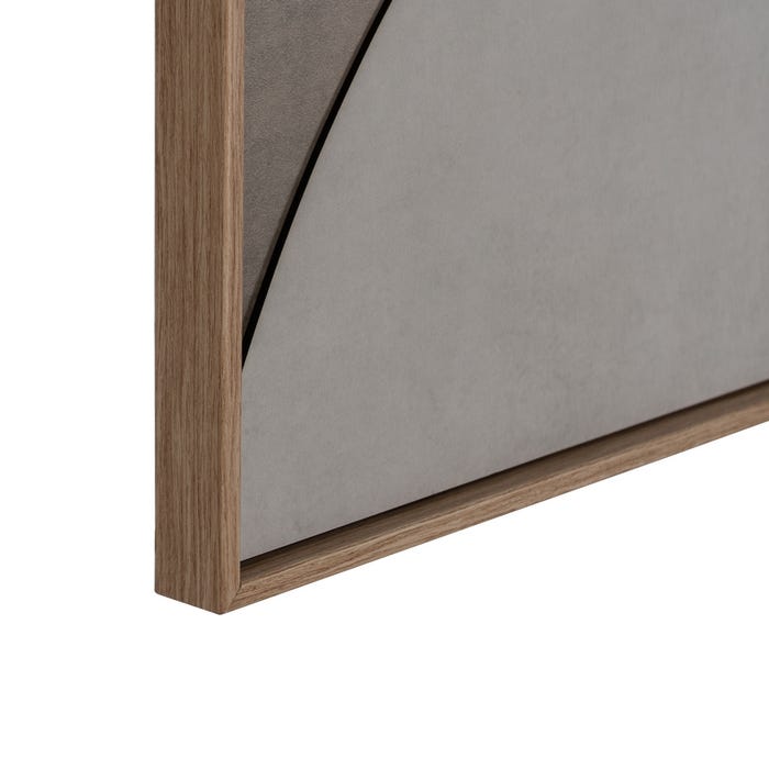 Mixed Carved &amp; Printed Wood Frame 150 X 3 X 50 Cm