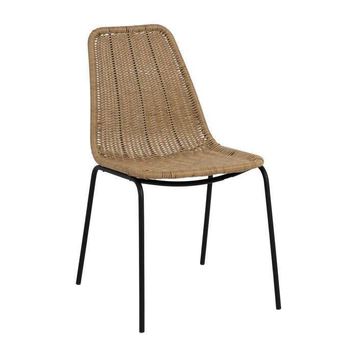 Silla Natural Pe-Acero Exterior 49 X 62 X 83 Cm