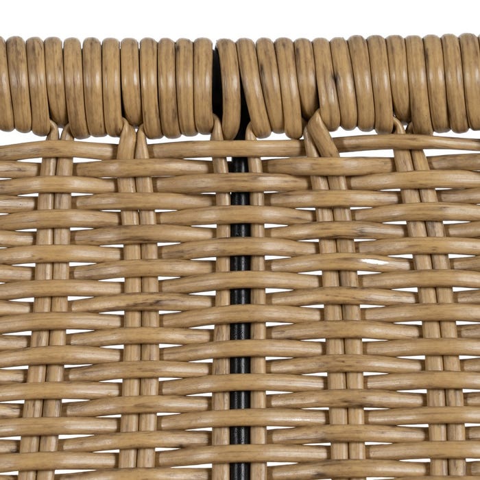 Cadeira de exterior em aço Pe-Steel natural 49 x 62 x 83 cm