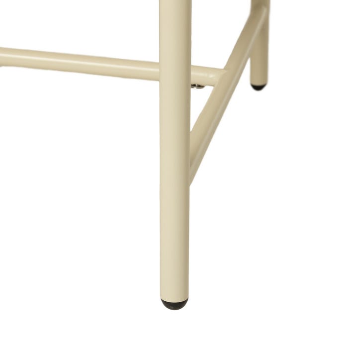 Conjunto de jardim externo de aço bege 1 cm