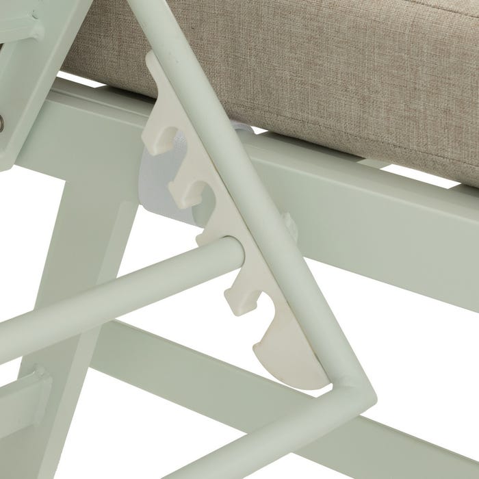 Conjunto Jardín Beige-Blanco Aluminio 1 Cm