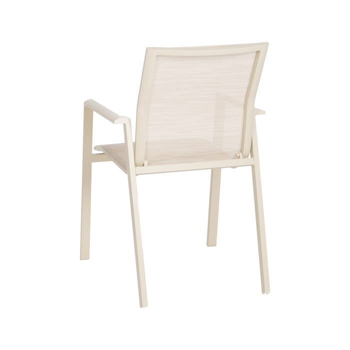 Cadeira de exterior em alumínio-têxtil 57 x 62,50 x 88 cm