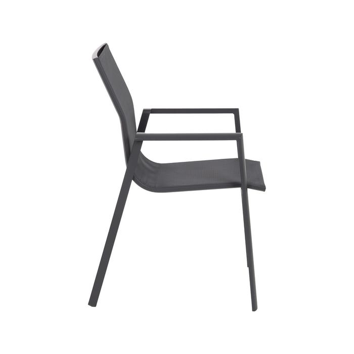 Silla Aluminio-Textileno Exterior 56,50 X 61,50 X 88,50 Cm