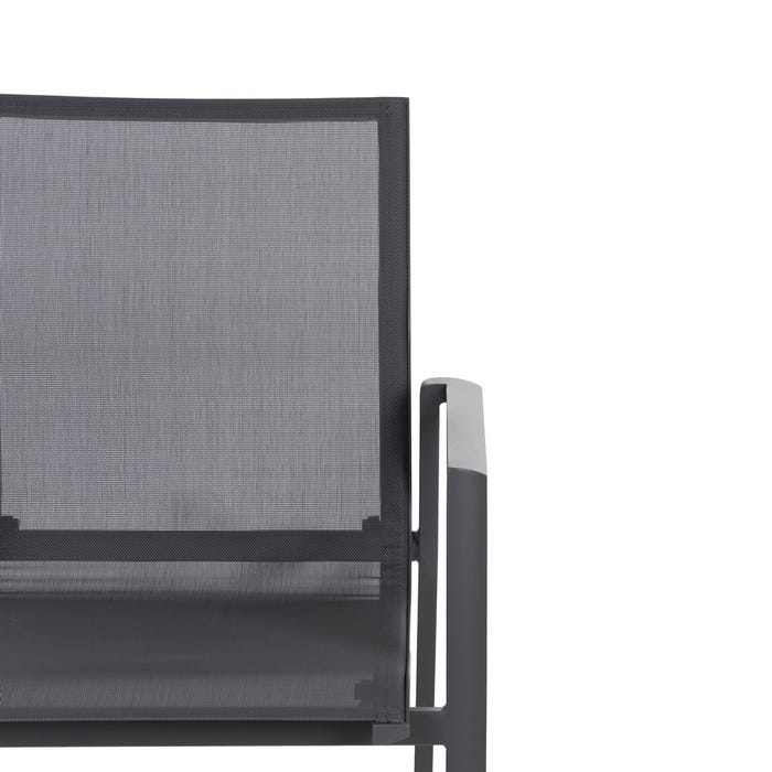Silla Aluminio-Textileno Exterior 56,50 X 61,50 X 88,50 Cm