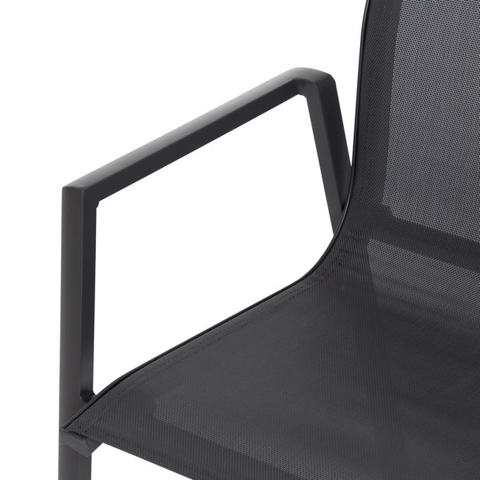 Silla Aluminio-Textileno Exterior 56,50 X 61,50 X 88,50 Cm