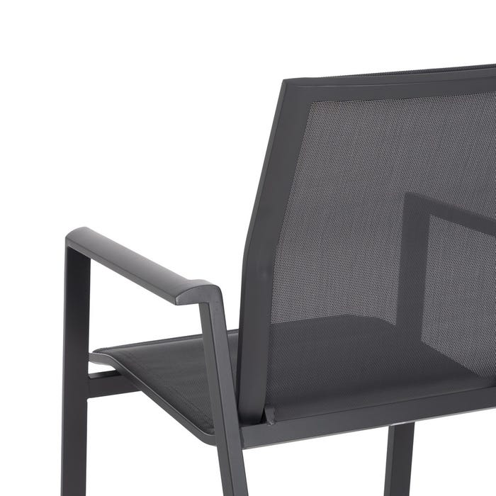 Silla Aluminio-Textileno Exterior 56,50 X 61,50 X 88,50 Cm