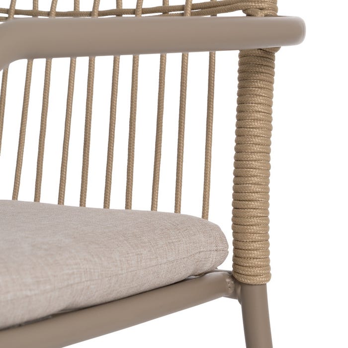 Outdoor Aluminum Chair 58 X 62 X 85 Cm