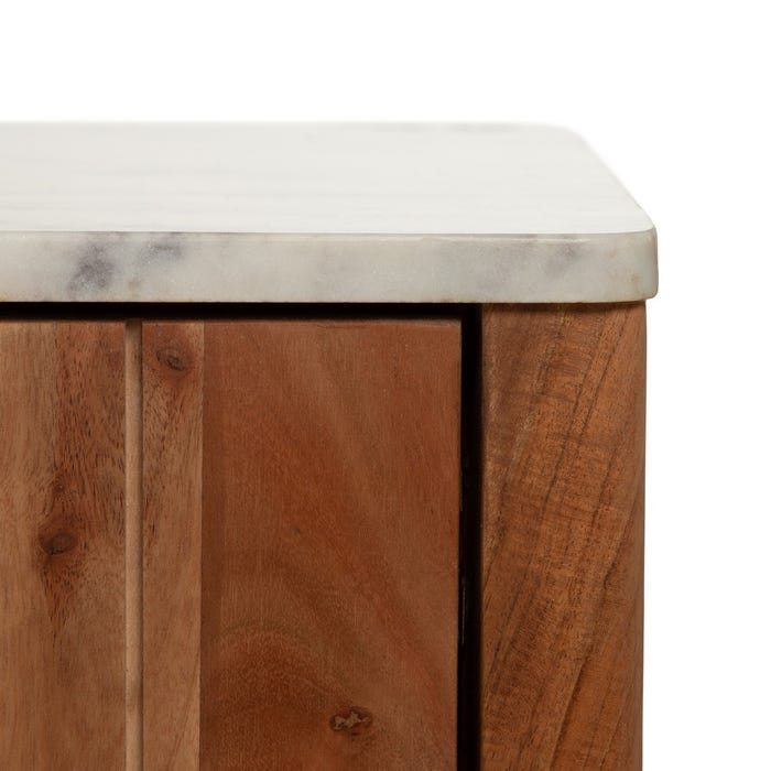 Mueble Tv Natural Acacia Salón 141 X 41 X 45 Cm
