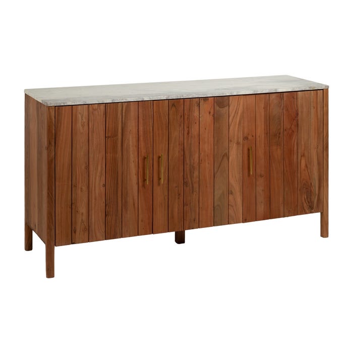 Aparador Natural Acacia Salón 160 X 46 X 85 Cm