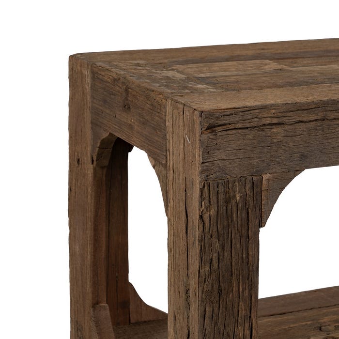 Consola Marrón Madera Entrada 200 X 38,50 X 92 Cm