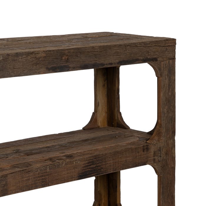 Consola Marrón Madera Entrada 200 X 38,50 X 92 Cm