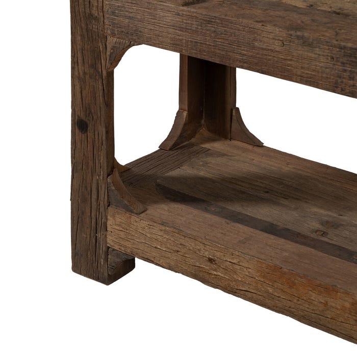 Consola Marrón Madera Entrada 200 X 38,50 X 92 Cm