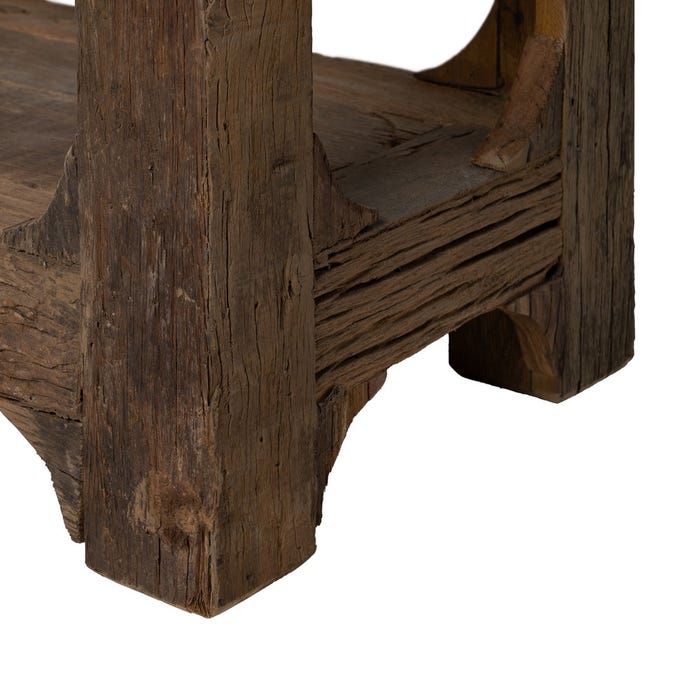 Consola Marrón Madera Entrada 200 X 38,50 X 92 Cm