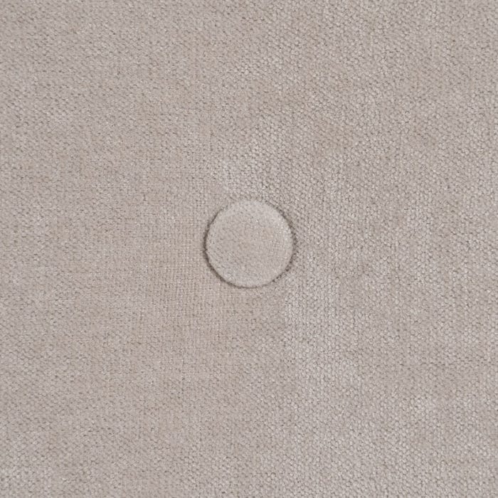 Cabeceira de tecido creme para quarto 100 x 8 x 125 cm