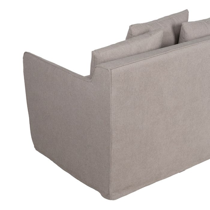 Sofá Taupe Tejido Salón 197 X 91 X 78 Cm