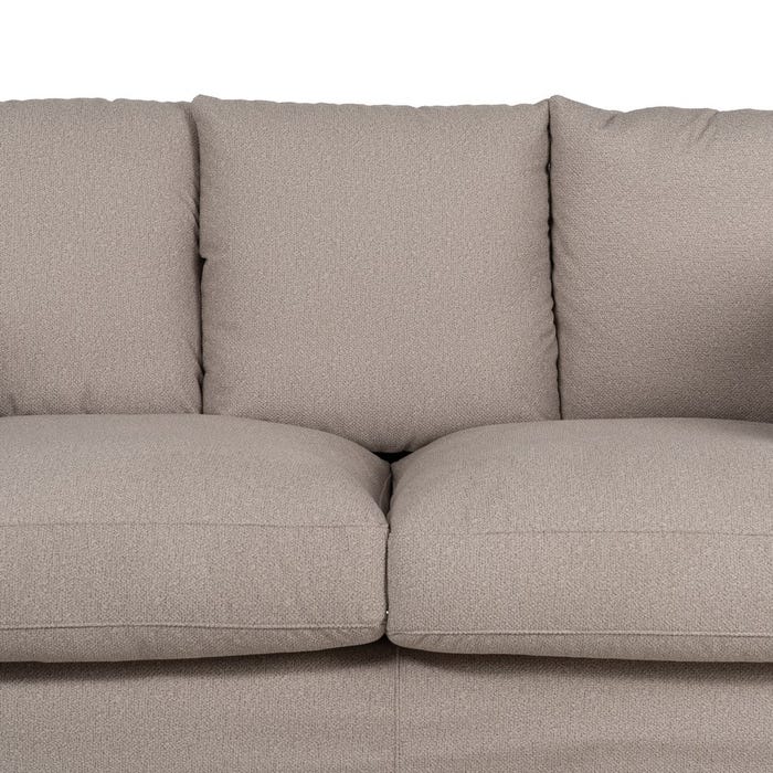 Beige Fabric Living Room Sofa 200 X 102 X 100 Cm