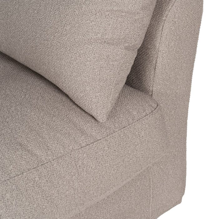 Beige Fabric Living Room Sofa 200 X 102 X 100 Cm