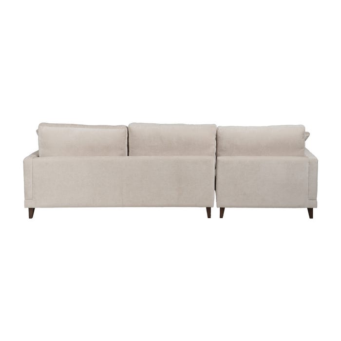 Sofá Chaise Longue Izquierda Crema 290 X 160 X 95 Cm