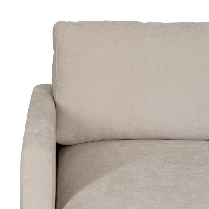 Sofá Chaise Longue Izquierda Crema 290 X 160 X 95 Cm