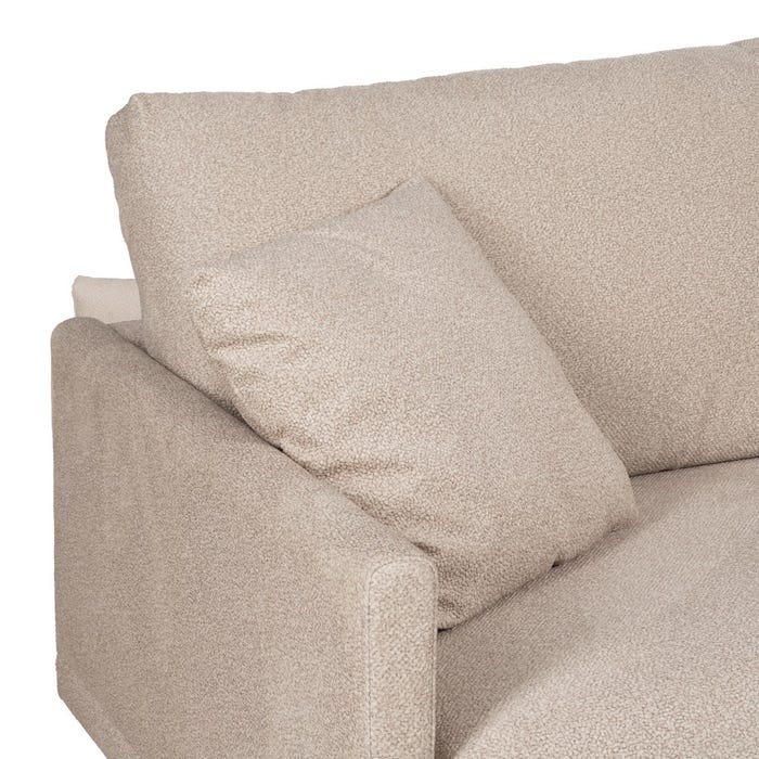 Sofá Chaise Longue Derecha Beige Tejido 284 X 173 X 100 Cm