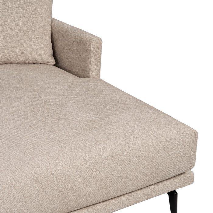 Sofá Chaise Longue Derecha Beige Tejido 284 X 173 X 100 Cm