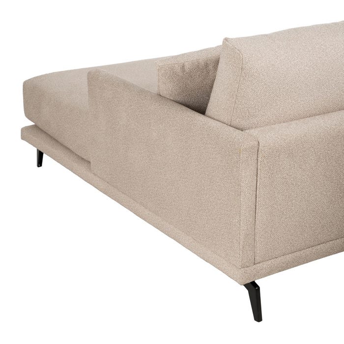 Sofá Chaise Longue Derecha Beige Tejido 284 X 173 X 100 Cm