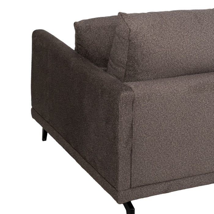 Sofá Chaise Longue Taupe Esquerdo 284 X 173 X 100 Cm