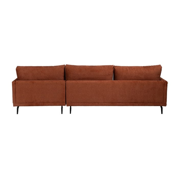 Sofá Chaise Longue Derecha Teja Tejido 284 X 173 X 100 Cm