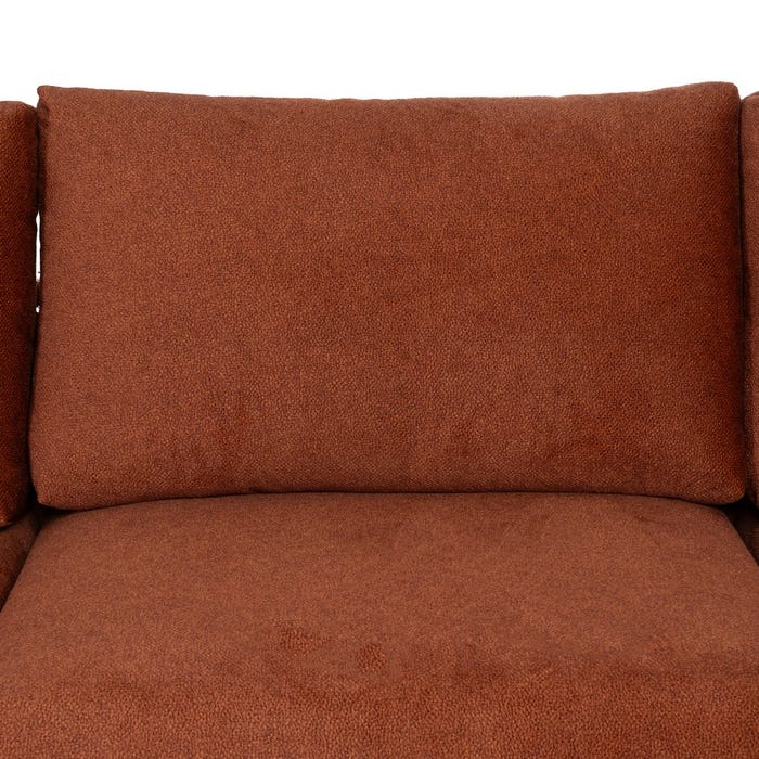 Sofá Chaise Longue Derecha Teja Tejido 284 X 173 X 100 Cm