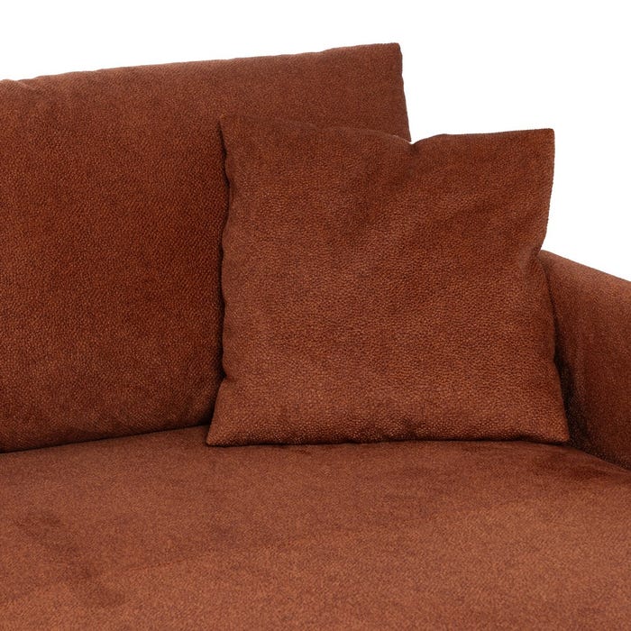 Sofá Chaise Longue Derecha Teja Tejido 284 X 173 X 100 Cm