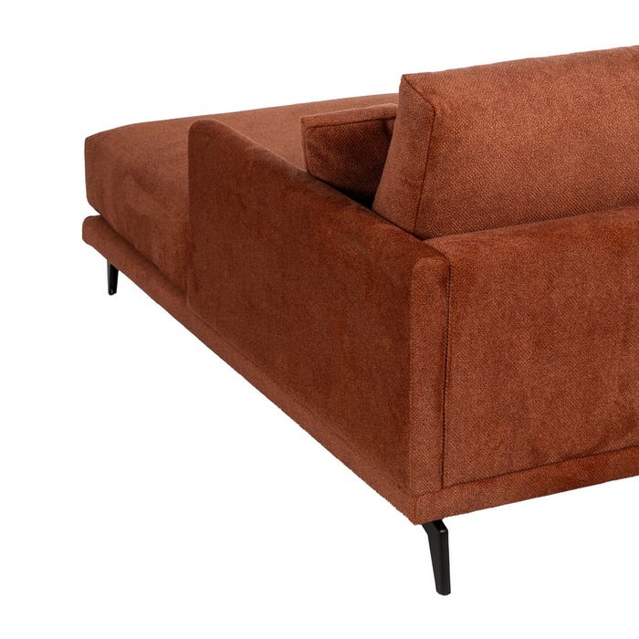 Sofá Chaise Longue Derecha Teja Tejido 284 X 173 X 100 Cm