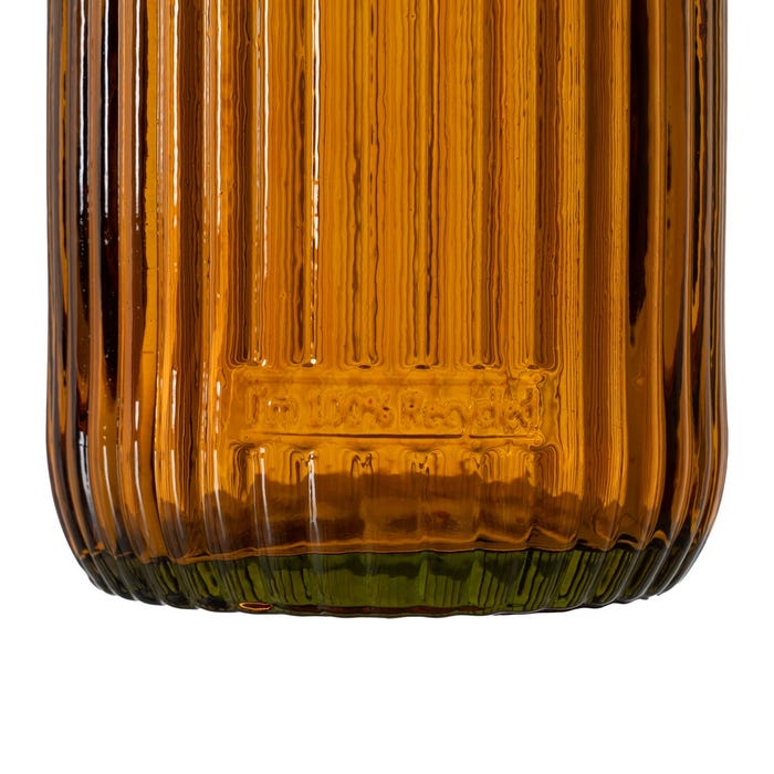 Vaso Laranja Vidro Reciclado We Care 15 x 15 x 20 cm