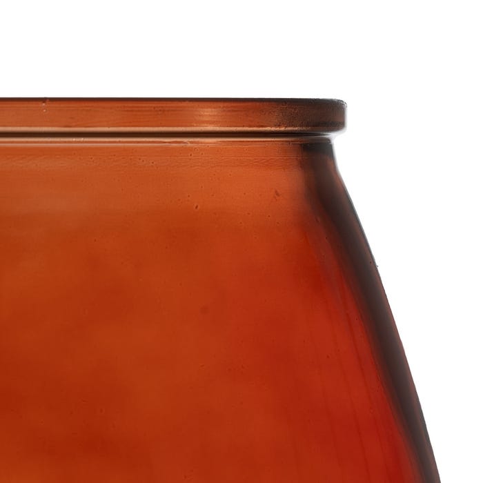 Porta-velas de vidro reciclado We Care 19 x 19 x 23 cm