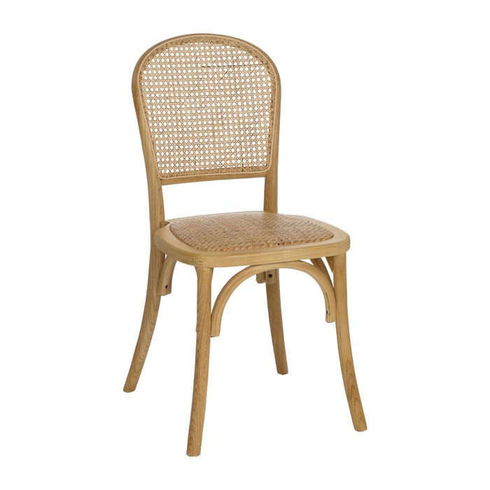Natural Wood Chair 45 X 57 X 88 Cm