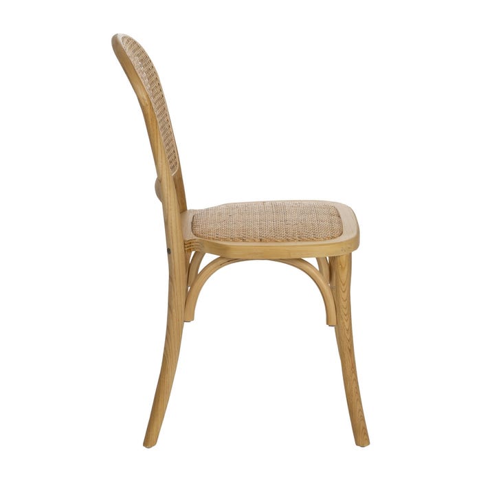 Natural Wood Chair 45 X 57 X 88 Cm