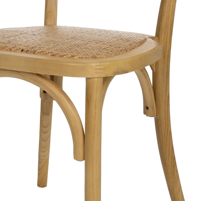 Natural Wood Chair 45 X 57 X 88 Cm