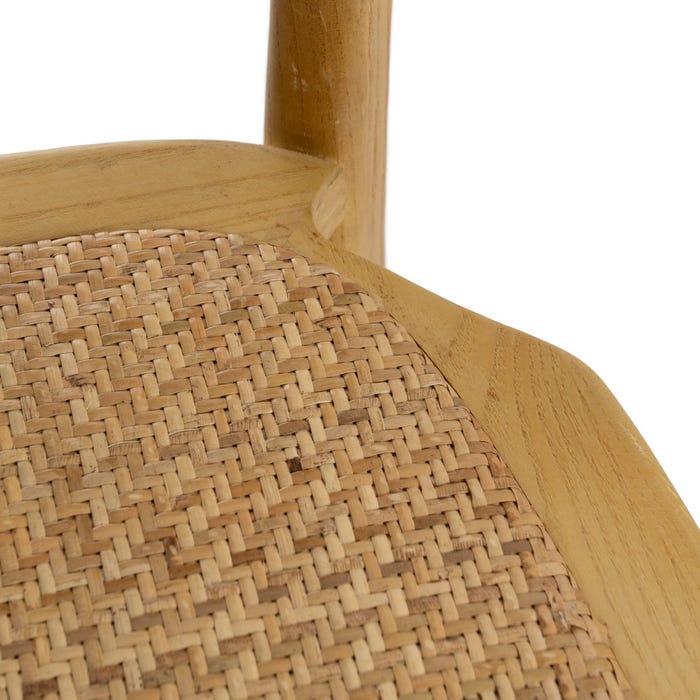 Natural Wood Chair 45 X 57 X 88 Cm