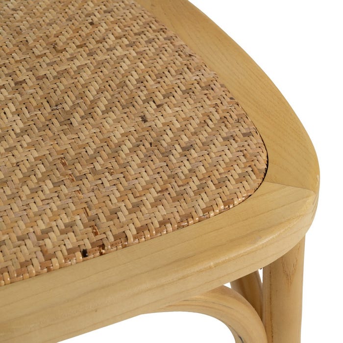 Natural Wood Chair 45 X 57 X 88 Cm
