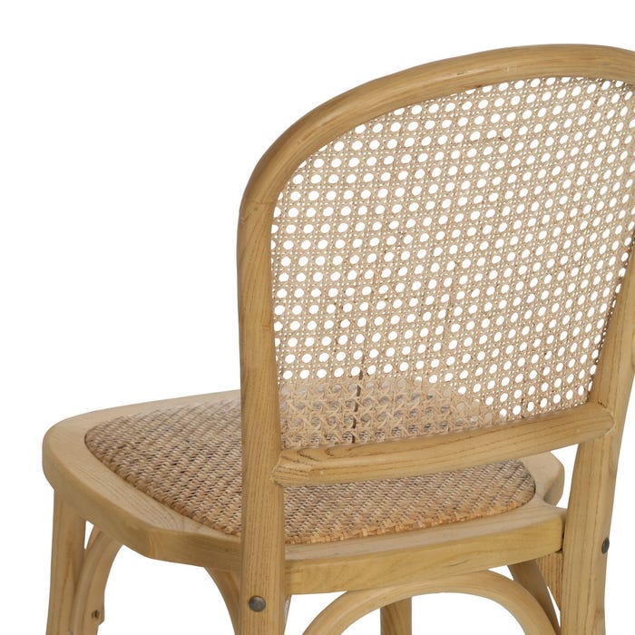 Natural Wood Chair 45 X 57 X 88 Cm