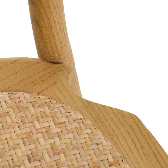 Natural Wood Chair 45 X 57 X 92 Cm