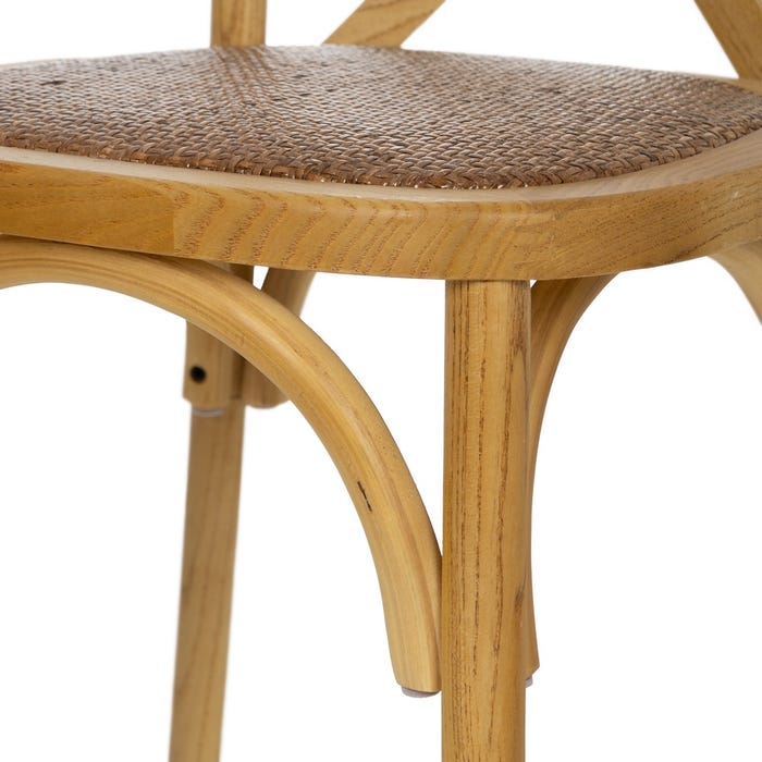 Natural Wood Blade Chair 50 X 56 X 87 Cm
