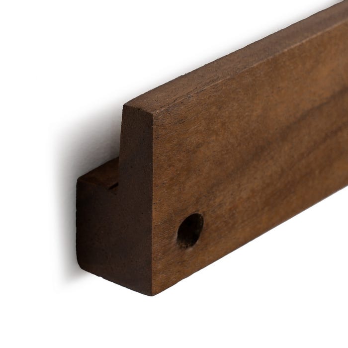 Mesita Flotante Miel Madera De Mango 40 X 25 X 23 Cm