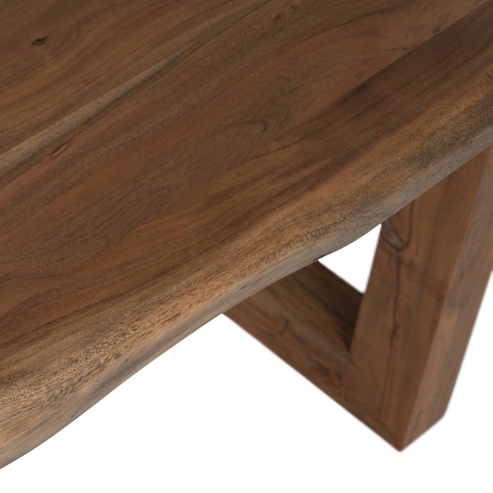 Mesa de Jantar em Madeira de Acácia Marrom 180 x 90 x 77 cm