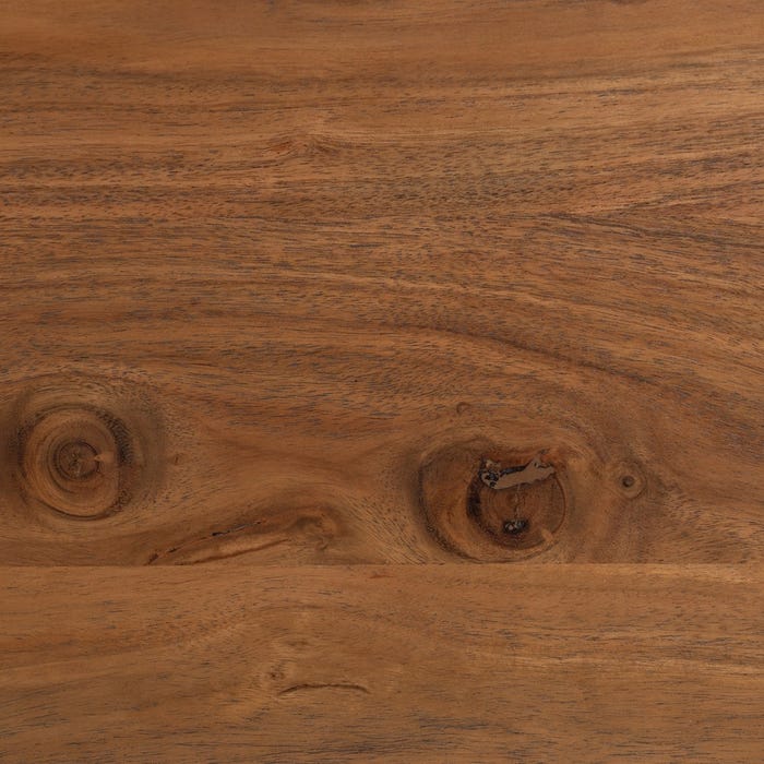 Mesa de Jantar em Madeira de Acácia Marrom 180 x 90 x 77 cm