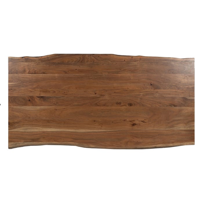 Mesa de Jantar em Madeira de Acácia Marrom 180 x 90 x 77 cm