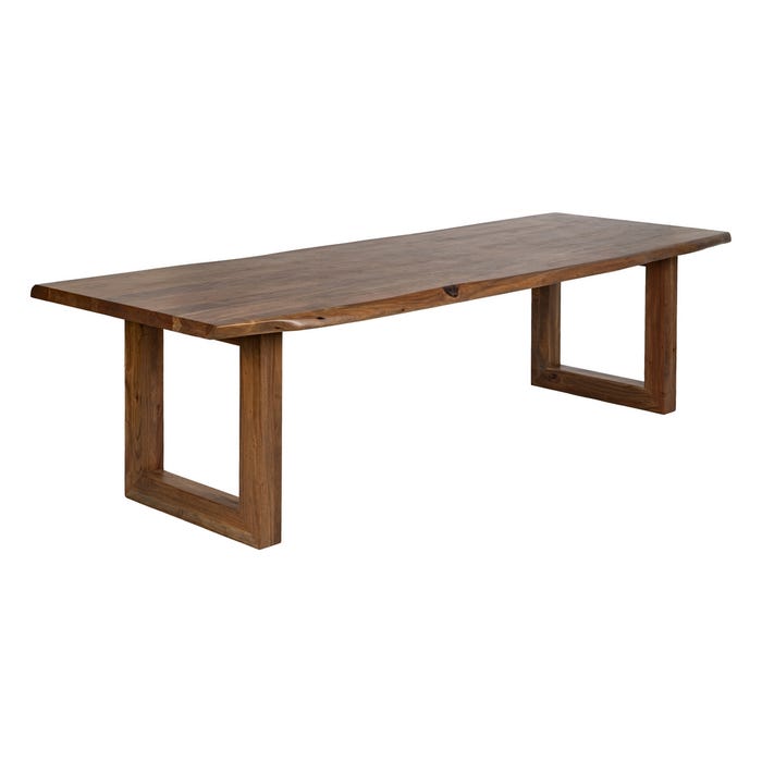 Mesa Comedor Marrón Madera De Acacia 280 X 100 X 77 Cm
